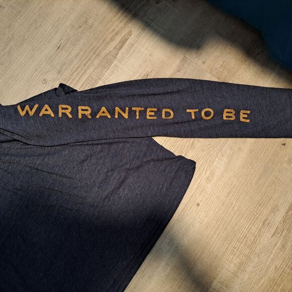 Pendleton Warranted To Be T Shirt Men's Medium Long Sleeve Blue Crew Neck - Picture 9 of 10